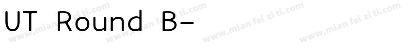 UT Round B字体转换